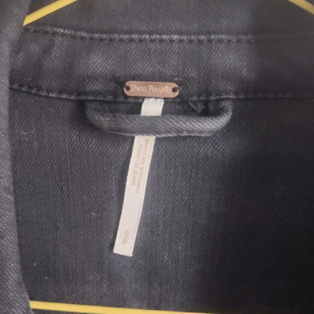 Free People charcoal denim jacket - Picture 5 of 9